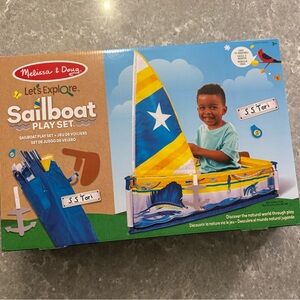 Melissa & Doug Sailboat Play Set - Blue, Yellow, and White